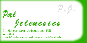 pal jelencsics business card